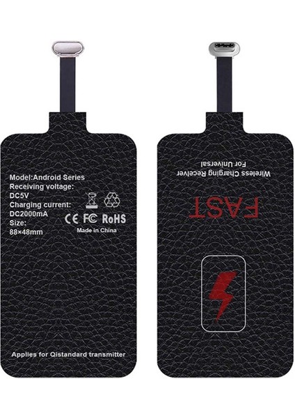 5V/2A 10W Qi Hızlı Kablosuz Şarj Alıcısı Şarj Aleti Pedi Bobini Için Telefon 6 7 Artı Tip-C Evrensel (Yurt Dışından) modelleri