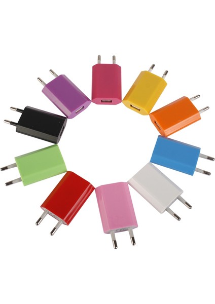Mikro USB Ab Tak Ac 5 V 1A Duvar Şarj Cihazı Evrensel Taşınabilir Seyahat Güç Adaptörü Samsung Huawei iPhone Xiaomi Htc 10 Renkler (Yurt Dışından) fırsatları