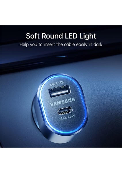 60W Samsung Orijinal Tip C USB A Pd 45W Araç Şarj Cihazı Hızlı Şarj Carregador Galaxy S22 Ultra S21 Not 20 Tab S7 S8 Xiaomi (Yurt Dışından) fırsatları