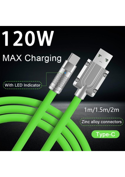 Ryra 120W 6A Süper Hızlı Şarj C Tipi Sıvı Silikon Kablo Hızlı Şarj Kablosu C Tipi Şarj Veri Kablosu Huawei Xiaomi Için (Yurt Dışından) fırsatları