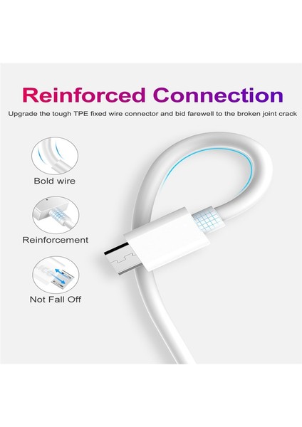 1m 2m 3m Mikro USB Kablosu Mikro USB Hızlı Şarj Hızlı Şarj Veri Şarj Kablosu Xiaomi Samsung S5 Htc Lg Android Telefon Kablosu (Yurt Dışından) fiyatları