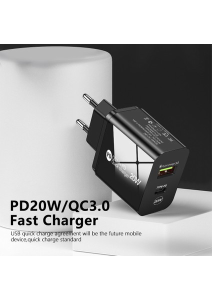 Elough Pd 20W USB Şarj Cihazı Hızlı Şarj 3.0 Hızlı Telefon Duvar Şarj Adaptörü USB C iPhone 13 12 Pro iPad Huawei Xiaomi Samsung (Yurt Dışından) fiyatları