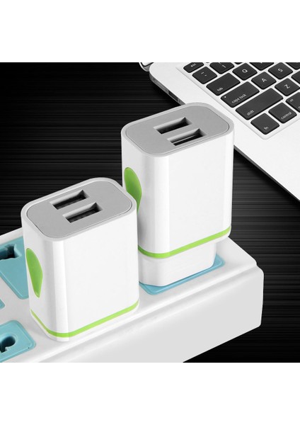 USB Şarj LED Seyahat Hızlı Şarj Adaptörü Taşınabilir Çift Duvar Şarj Cihazı Cep Telefonu Şarj Cihazları IPHONE14 12 Samsung S21 Xiaomi (Yurt Dışından) indirimleri