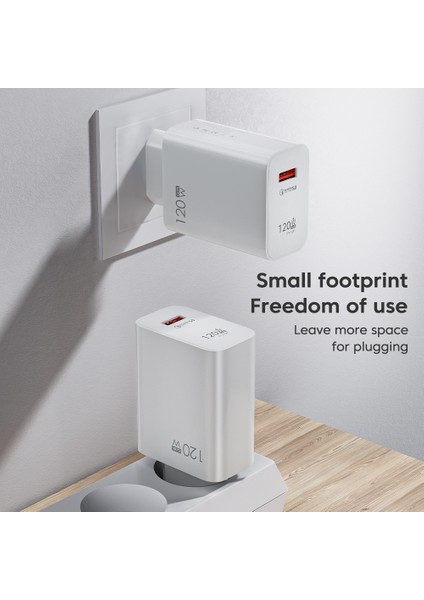 120W USB Hızlı Şarj Adaptörü Samsung Xiaomiuniversal Qc3.0 Duvar Cep Telefonu Şarj Cihazı Redmi Not 11 9 Pro K50 Poco C40 Huawei (Yurt Dışından) modelleri