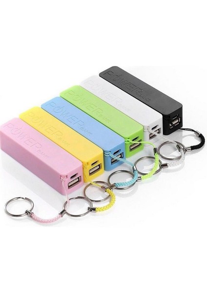 Taşınabilir 2600 Mah USB Harici Güç Bankası Kasa Paketi Kutusu 18650 Pil Şarj Cihazı Anahtarlık ile Pil Yok Powerbank (Yurt Dışından)