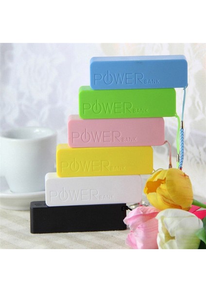 Taşınabilir 2600 Mah USB Harici Güç Bankası Kasa Paketi Kutusu 18650 Pil Şarj Cihazı Anahtarlık ile Pil Yok Powerbank (Yurt Dışından) modelleri