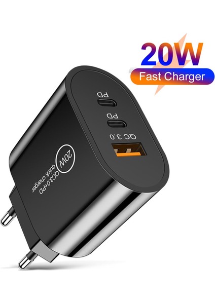 Ab/abd/ingiltere Tak USB Şarj Cihazı Cep Telefonu Için Hızlı Şarj Qc3.0 Samsung Xiaomi Şarj Için Hızlı Şarj Adaptörü (Yurt Dışından)