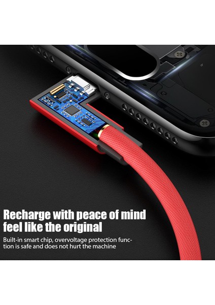 5A USB Mikro Kablo 90 Derece Dirsek Veri Kablosu Şarj Kablosu Cep Telefonu Için Naylon USB C Tipi C Hızlı Şarj Mikro USB Kablosu (Yurt Dışından) indirimleri