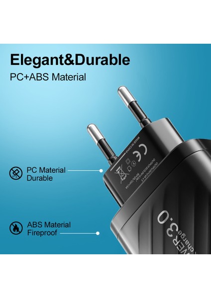 4 Port USB C Şarj Cihazı Hızlı Şarj Hızlı Şarj 3.0 Cep Telefonu Şarj Cihazı Tipi C Adaptörü iPhone Xiaomi Samsung Huawei Için (Yurt Dışından) fırsatları
