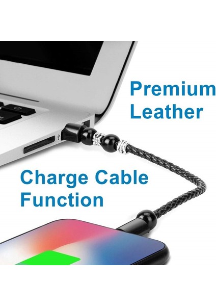 Deri Taşınabilir USB Tip C Bilezik Telefon Şarj Cihazı Mikro Şarj Veri Transferi Carregador Iphone 11 12 13 Samsung Xiaomi (Yurt Dışından) indirimleri