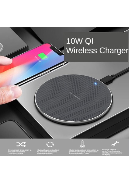 10W Kablosuz Hızlı Şarj Cihazları Için iphone 12 Mini 11 Pro Xs Max Xr Samsung Huawei Realme Oppo Xiaomi Qi Hızlı Kablosuz Şarj (Yurt Dışından) fiyatları