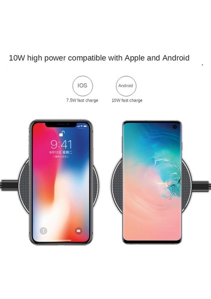 10W Kablosuz Hızlı Şarj Cihazları Için iphone 12 Mini 11 Pro Xs Max Xr Samsung Huawei Realme Oppo Xiaomi Qi Hızlı Kablosuz Şarj (Yurt Dışından) modelleri
