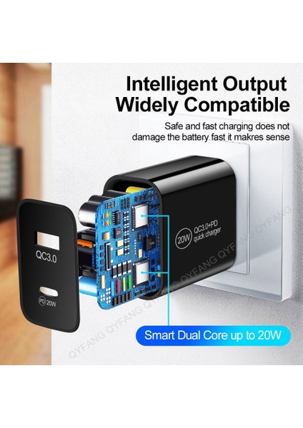 Pd3.0 USB Şarj Cihazı Qc3.0 Hızlı Şarj Cihazı Hızlı Şarj 3.0 PD20W Duvar Adaptörü 9V 12V Tip C Şarj Cihazı Seyahat Mobil Güç Bankası Şarj Cihazı (Yurt Dışından) indirimleri