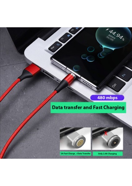 M 2 M Manyetik Şarj Cep Telefonu Kablosu USB C Tipi Aydınlatma Veri Kablosu Xiaomi Redmi Için Not 11 Pro + K50 Poco F4 Gt LED Mikro (Yurt Dışından) modelleri