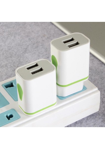 Telefon Evrensel 2.1A 5V LED 2 USB Şarj Aleti Hızlı Duvar Şarj Adaptörü Abd/ab Tak Çift USB Şarj Cihazı IPhone Samsung Xiaomi Htc Için (Yurt Dışından) modelleri
