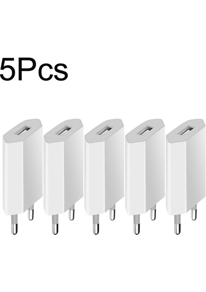 5 Adet 5V 1A USB Seyahat Duvar Şarj Adaptörü Şarj Apple iPhone Xs Için Max Xs Xr x Se 2020 8 7 6 6s 5s 5 Se 4 4s Ab Telefon Fişi (Yurt Dışından)