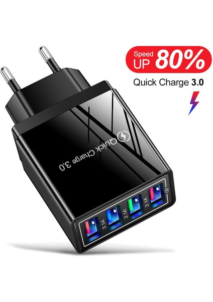 LED USB Şarj Aleti Hızlı Şarj 3.0 iPhone 12 Pro Max 12 Mini Samsung S10 Akıllı Telefonlar Için Xiaomi Şarj Adaptörü Hızlı Şarj (Yurt Dışından)
