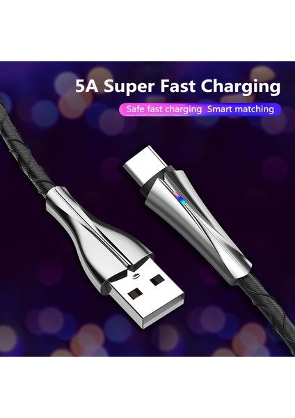 Ryra Hızlı Şarj Cep Telefonu Android Şarj Cihazı Tip-C Veri Kablosu 5A USB Tip C Kablo Mikro Usbfor Huawei P40 Mate 30 Xiaomi 12 (Yurt Dışından) indirimleri