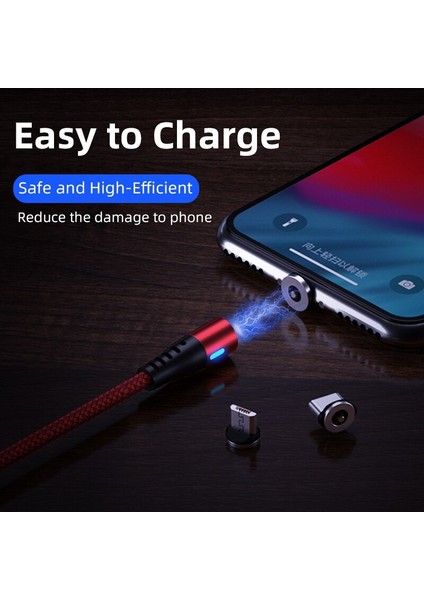 Aufu Manyetik Mikro USB Tip C Kablo iPhone 11 12 13 Xiaomi Poco Redmi Realme Cep Telefonu Yıldırım Hızlı Şarj Kablosu Tel (Yurt Dışından) fiyatları