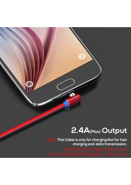Topk AM30 360 Döndür Manyetik Mikro USB C Tipi Kablo Cep Telefonu Kabloları Hızlı Hızlı Şarj Kablosu iPhone Xiaomi Için Şarj (Yurt Dışından) fiyatları