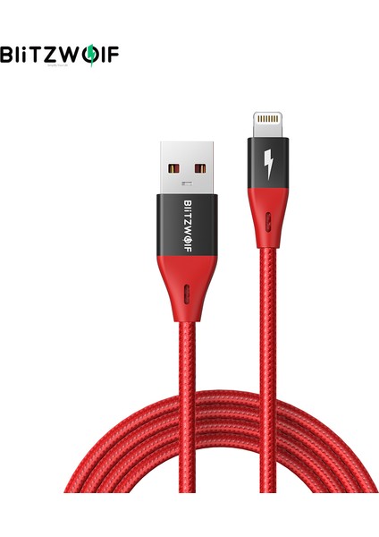 Blitzwolf BW-MF10 Pro 2.4A Lightning - USB Kablosu, Mfi Sertifikalı 1.8m/6ft iPhone Şarj Kablosu Veri Aktarım Kablosu Için (Yurt Dışından) fiyatları