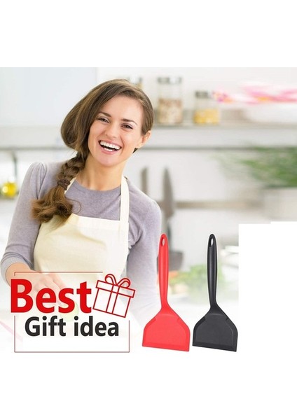2'li Paket Geniş Silikon Spatula, Yapışmaz Gözleme Küreği (Yurt Dışından) indirimleri