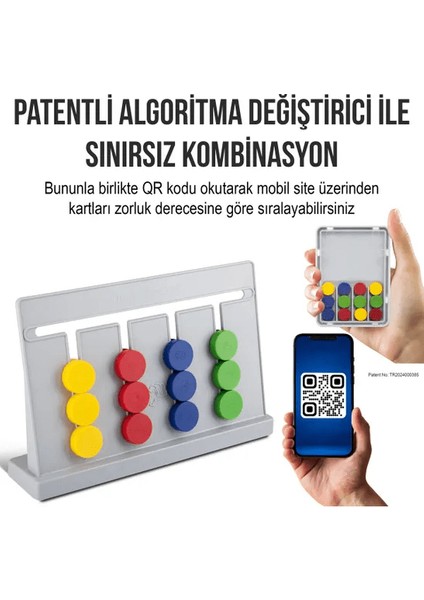 Master Abacus Rubik Abaküs Montessori Zeka Oyunu Dijital Oyun Kartları ile Destekli