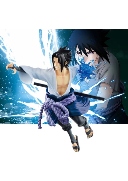 Naruto Heykelcik Yakışıklı Sasuke Uchiha Karakter Bebek Oyuncak (Yurt Dışından)