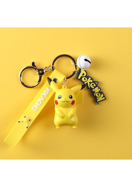 Anime Orijinal Pokemon Aksiyon Figürü Pikachu Anahtarlık Pokémon Anahtarlık Squirtle Psyduck Anahtarlık Model Araba Anahtarlık Erkek Kız (Yurt Dışından)