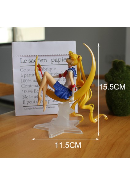 Silver Umbrella 12.5 cm Karikatür Sailor Moon Aksiyon Figürleri Ay Gücü Pvc Modeli Anime Koleksiyonu Kiti Hediye Oyuncak 1 Adet Aksiyon Figürü Kek Dekorasyon Modeli Hediye Oyuncaklar: (Yurt Dışından)