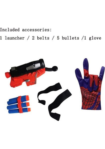 Marvel Örümcek Adam Figürü Oyuncak Çocuklar Anime Cosplay Yükseltme Eldiven Başlatıcısı Seti Kahraman Başlatıcısı Bilek Oyuncak Seti Çocuk Oyuncakları Çocuk Hediye (Yurt Dışından) fırsatları