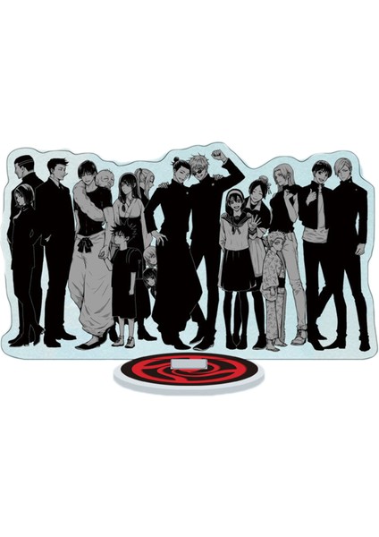 Aksiyon Figürü Sevimli Güzel Çift Taraflı Desenli Jujutsu Kaisen Masaüstü Heykelcik Dekorasyon Için (Yurt Dışından)