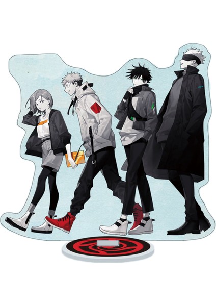 Aksiyon Figürü Sevimli Güzel Çift Taraflı Desenli Jujutsu Kaisen Masaüstü Heykelcik Dekorasyon Için (Yurt Dışından) modelleri