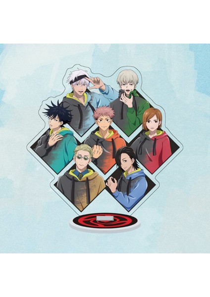 Aksiyon Figürü Sevimli Güzel Çift Taraflı Desenli Jujutsu Kaisen Masaüstü Heykelcik Dekorasyon Için (Yurt Dışından) indirimleri