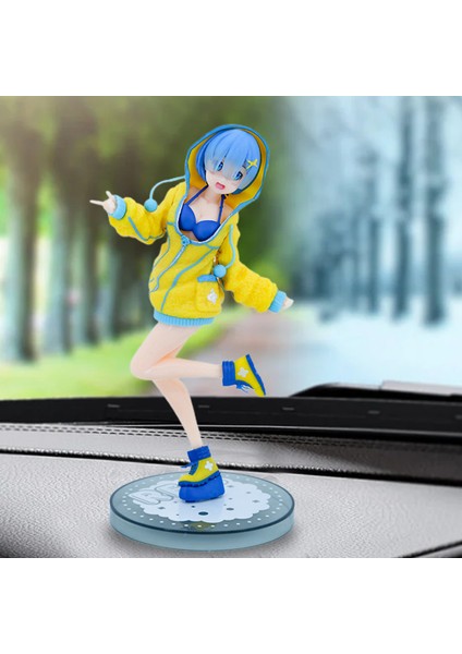 22 cm Sıfırdan Farklı Bir Dünyada Yaşam Kış Kazak Rem Rem Ayakta Poz Anime Figürü Süs Modeli Koleksiyonu Hediye (Yurt Dışından)