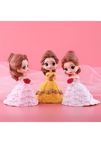 Ync Disney Prenses Figürü Sevimli Figürler Koleksiyon Pamuk Prenses, Bella, Elsa, Sophia, Ariel Şekil Kek Oyuncak Topper Hediye (Yurt Dışından)