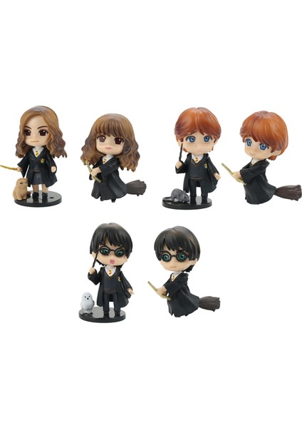 6 Adet/takım Anime Heykelcik Narin Zanaat Altı Stilleri Yüksek Simüle Harry Potters Hermione Anime Karakter Heykelcik Dekorasyon Için (Yurt Dışından)