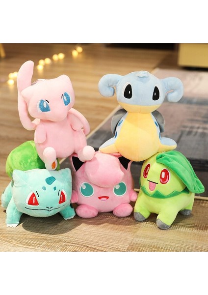 Pokemon Yeni Yıl Hediyeleri Anime Bebek Pikachu Charmander Squirtle Bulbasaur Peluş Bebek Eevee Mewtwo Jigglypuff Doldurulmuş Oyuncaklar (Yurt Dışından) fiyatları