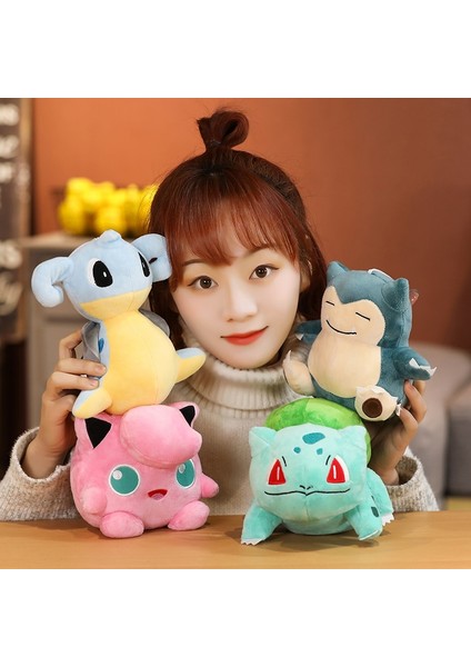 Pokemon Yeni Yıl Hediyeleri Anime Bebek Pikachu Charmander Squirtle Bulbasaur Peluş Bebek Eevee Mewtwo Jigglypuff Doldurulmuş Oyuncaklar (Yurt Dışından) fırsatları