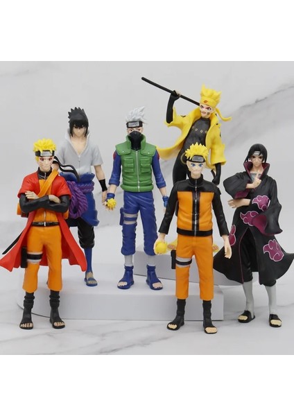 18 cm Anime Uzumaki Naruto Sasuke Hatake Kakashi Uchiha Itachi Pvc Action Figure Heykelcik Heykel Modeli Oyuncak Bebek (Yurt Dışından)