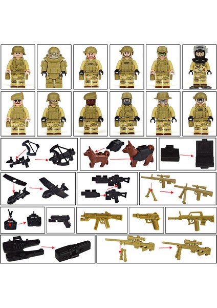 Donanma Mühürleri Uçan Kaplanlar Askeri Temalı Minifigürler (Yurt Dışından) fırsatları