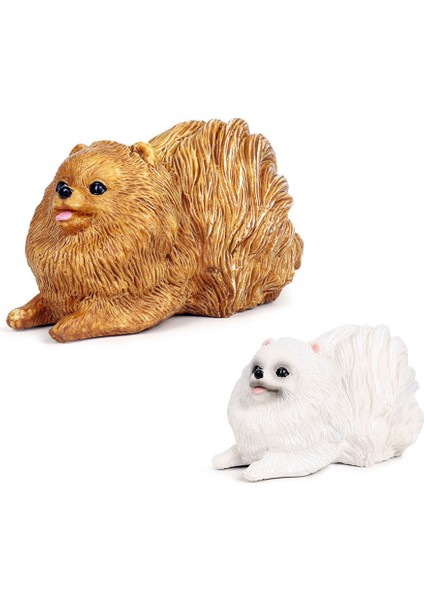 Güzel Pomeranian Köpek Hayvan Aksiyon Şekilli Kalıp Ev Dekor Eğitim Çocuk Oyuncak (Yurt Dışından) indirimleri