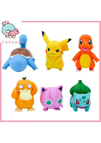 Bulbasaur Figürü Süper Sevimli Pokemons Anime Bebek Figürü Süsleme (Yurt Dışından)