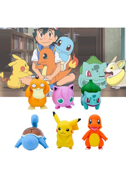 Bulbasaur Figürü Süper Sevimli Pokemons Anime Bebek Figürü Süsleme (Yurt Dışından)