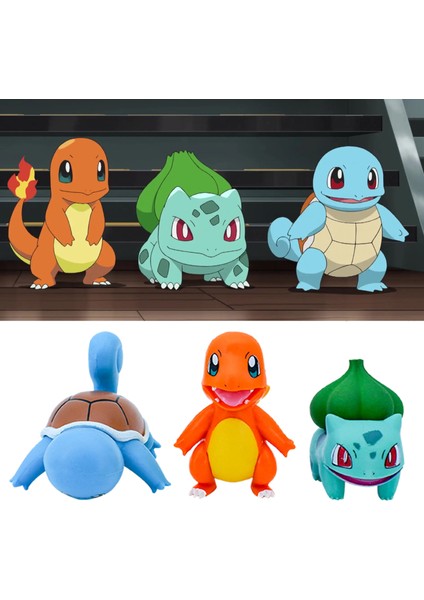 Bulbasaur Figürü Süper Sevimli Pokemons Anime Bebek Figürü Süsleme (Yurt Dışından)
