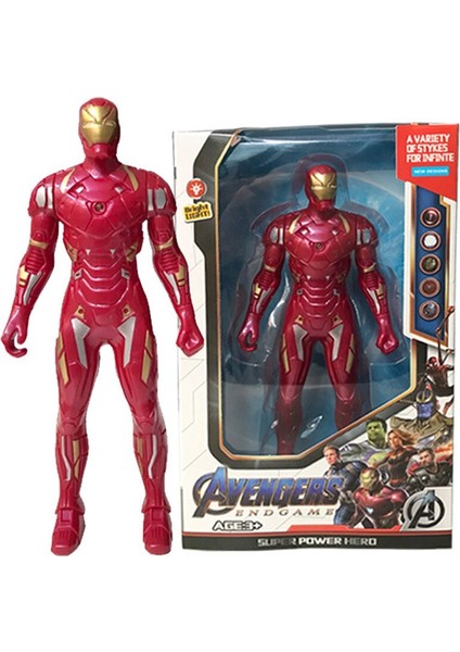 17 cm Marvel Örümcek Adam Hulk Ironman Anime Aksiyon Figürü Oyuncak Noel Hediyesi Pvc Hareketli Eklemler Aydınlık Bebek Koleksiyon Model Oyuncaklar (Yurt Dışından)