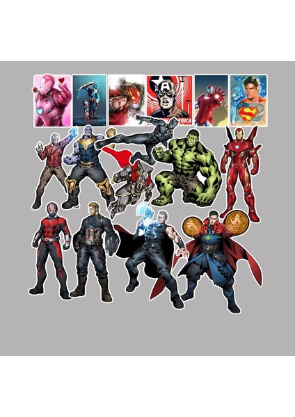 50PMARVEL Anime Figürü Avengers Süper Kahraman Marvel Efsaneleri Grafiti Çıkartmalar Aksiyon Figürü Bilgisayar Kaykay Bagaj Dıy Çocuk Oyuncak (Yurt Dışından)