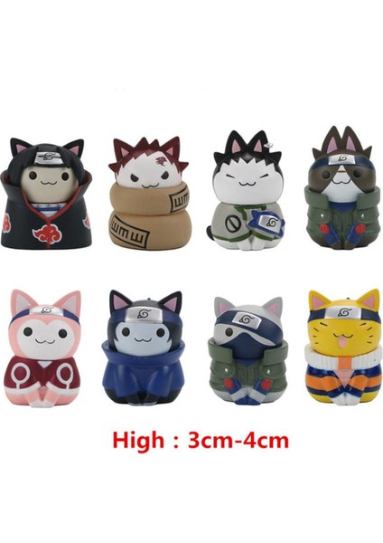 Naruto Şekil Oyuncak Seti Uzumaki Naruto Uchiha Sasuke Aksiyon Anime Modeli Heykeli Heykelcik Koleksiyon Oyuncak (Yurt Dışından)