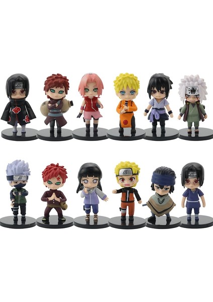 Naruto Şekil Oyuncak Seti Uzumaki Naruto Uchiha Sasuke Aksiyon Anime Modeli Heykeli Heykelcik Koleksiyon Oyuncak (Yurt Dışından)