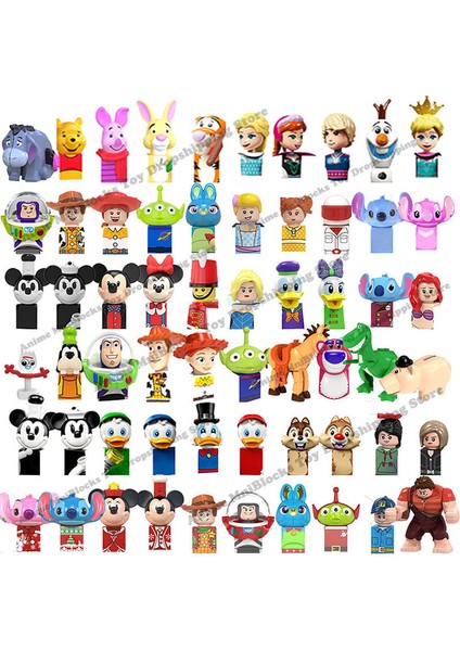 Wm Blokları Disney Anime Tuğla Filmleri Mini Aksiyon Oyuncak Figürler Yapı Taşları Dondurulmuş Dikiş Melek Oyuncak Hikayesi Woody Buzz Lightyear (Yurt Dışından)